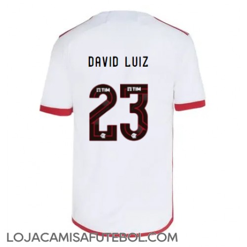 Camisa de Futebol Flamengo David Luiz #23 Equipamento Secundário 2024-25 Manga Curta